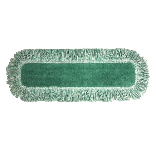 Rubbermaid Hygen 18 Inch Microfiber Dust Pad, Fringe, Green